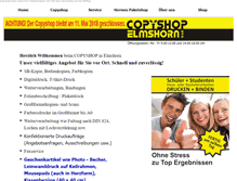 Tablet Screenshot of copy-shop-elmshorn.de